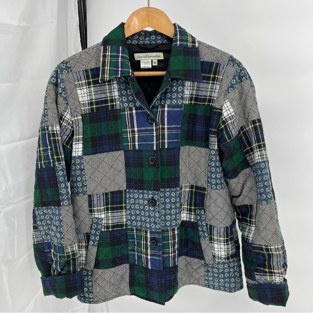 Vintage David Brooks Quilted Patchwork Jacket Size M Cottagecore Boho Western